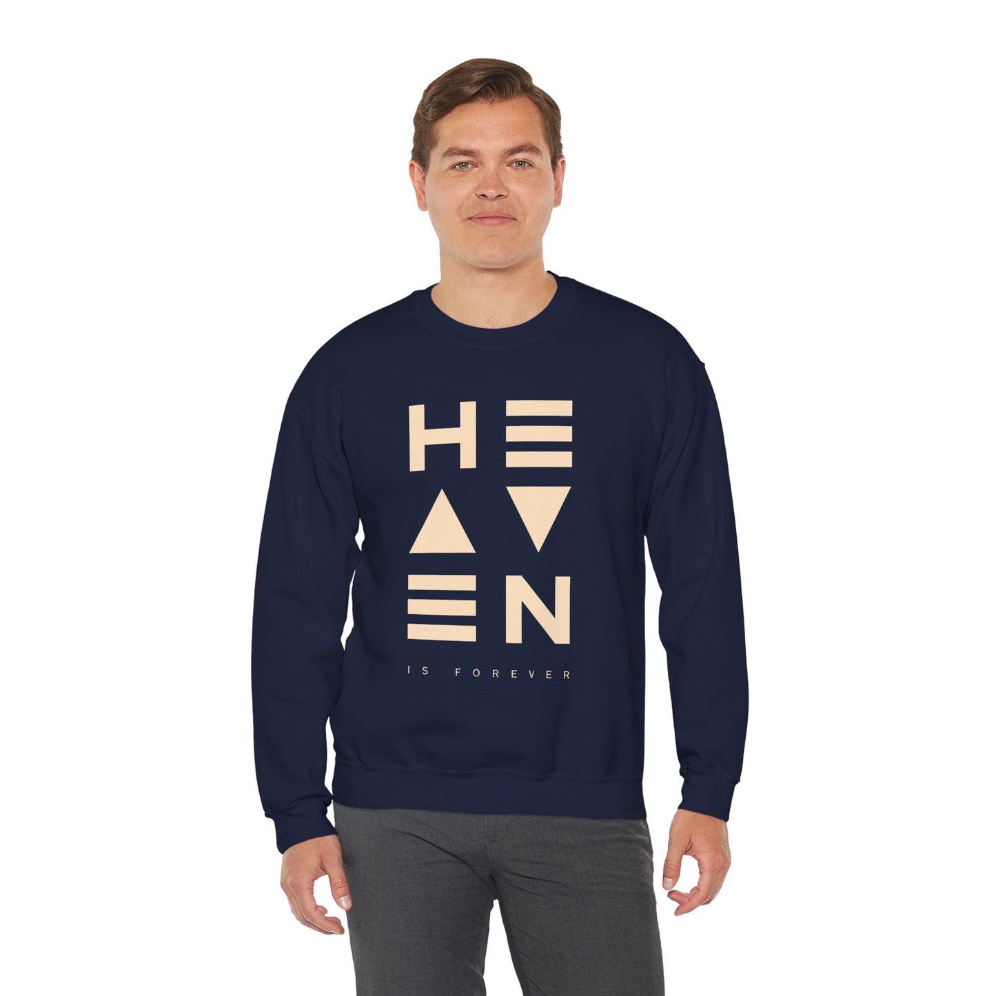 Heaven Is Forever Sweatshirt | Cozy Unisex Crewneck, Perfect Gift for Loved Ones, Casual Fashion, Spiritual Vibes, Everyday Comfort