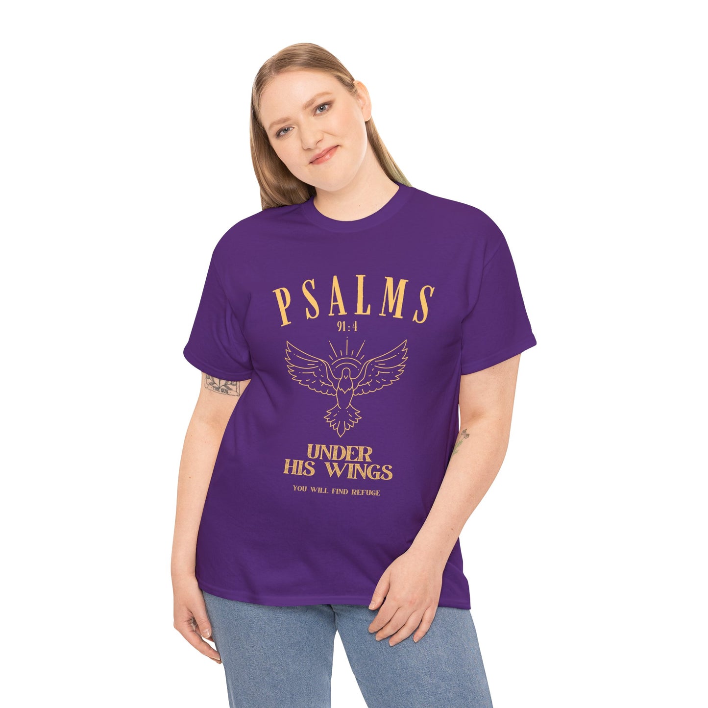 Psalms Inspirational Tee, Comfort Cotton Shirt, Faith-Based Gift, Unisex Casual Wear, Everyday Inspiration, Religious Apparel