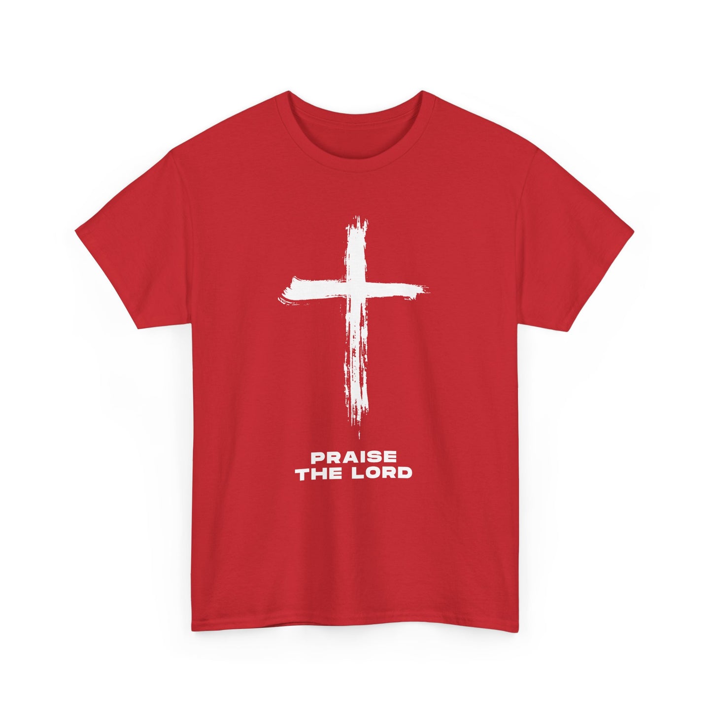 Faith-Inspired Unisex Heavy Cotton Tee - Praise the Lord Design, Christian Apparel, Inspirational Shirt, Gift for Believers, Spiritual Wear