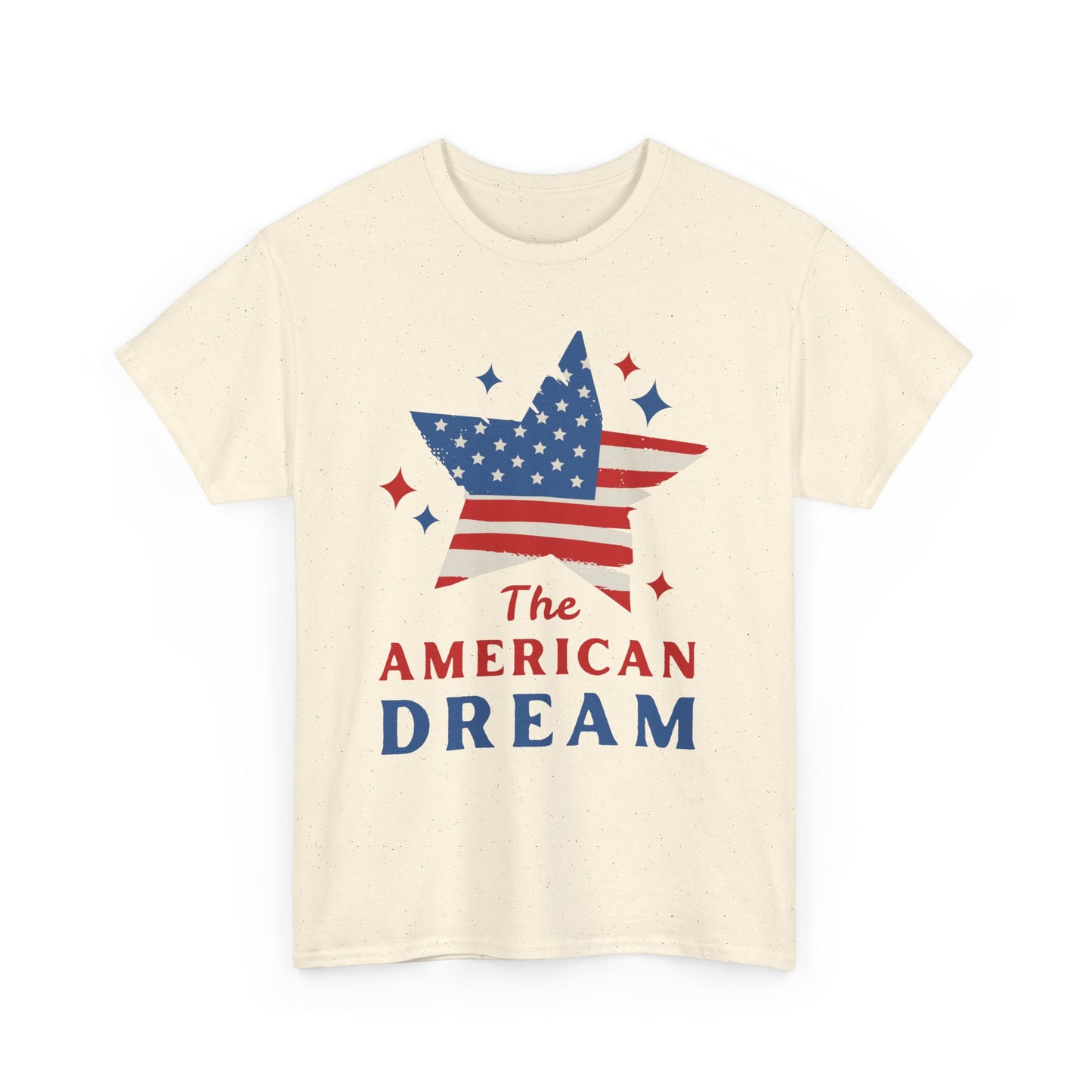 American Dream Unisex Heavy Cotton Tee, Patriotic T-Shirt, USA Pride Shirt, Fourth of July Apparel, Ideal Gift for Independence Day