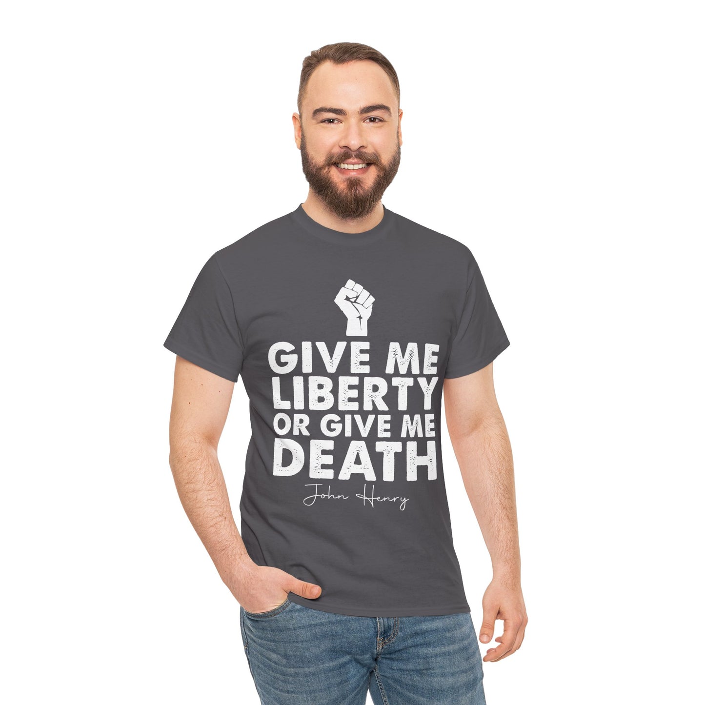 Empowerment Tee | Give Me Liberty Or Give Me Death | Unisex Heavy Cotton T-Shirt, Activist Apparel, Freedom Shirt, Gift for History [...]