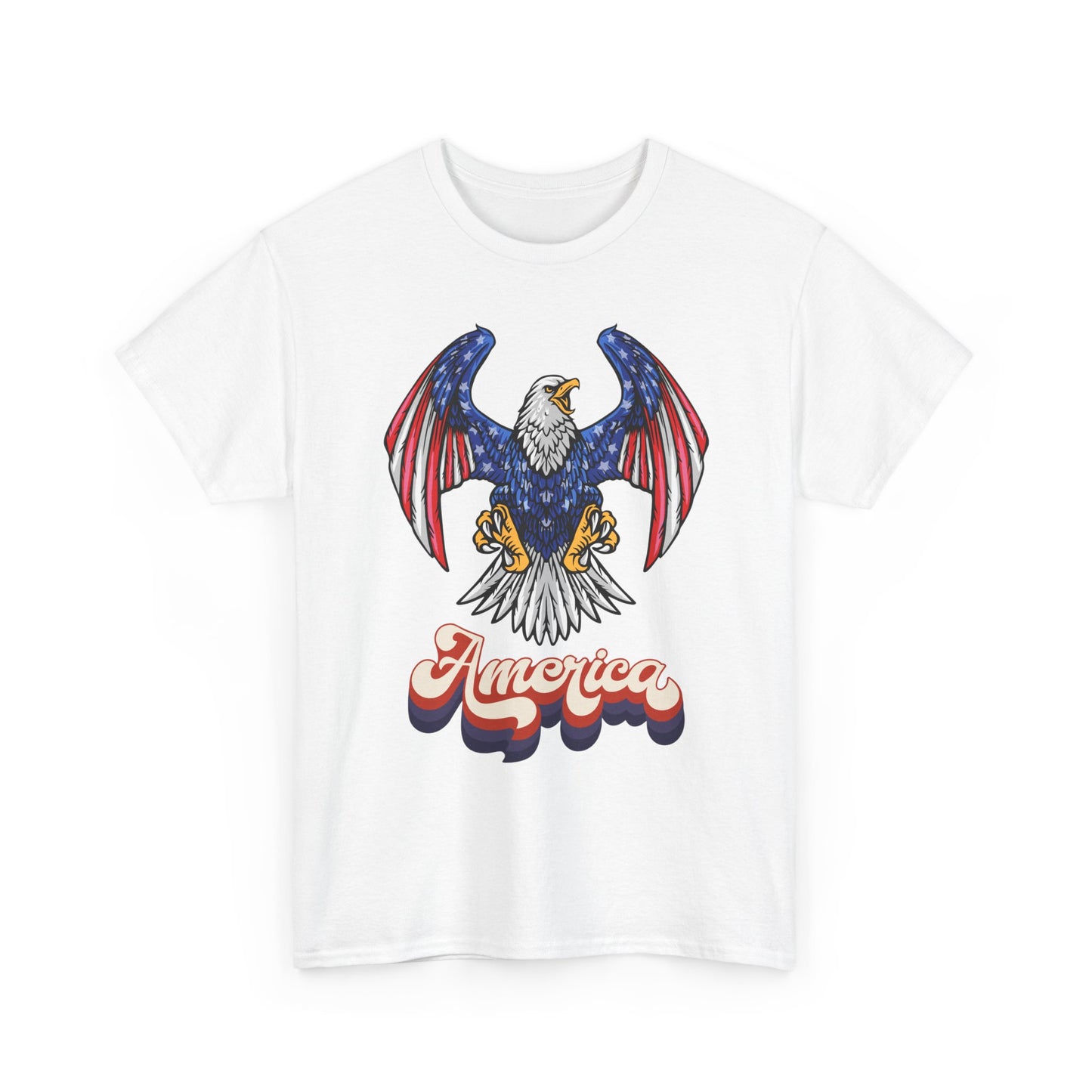 America Eagle T‑Shirt — Vintage Patriotic Bald Eagle Graphic Tee