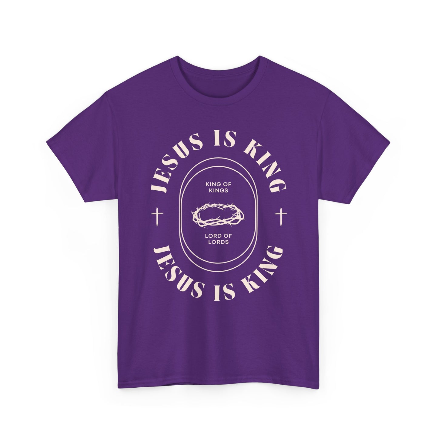 Faith-Inspired Cotton Tee: Jesus is King, Christian Apparel, Unisex T-Shirt, Religious Gifts, Casual Wear, Church Outfit, Inspirational Wear