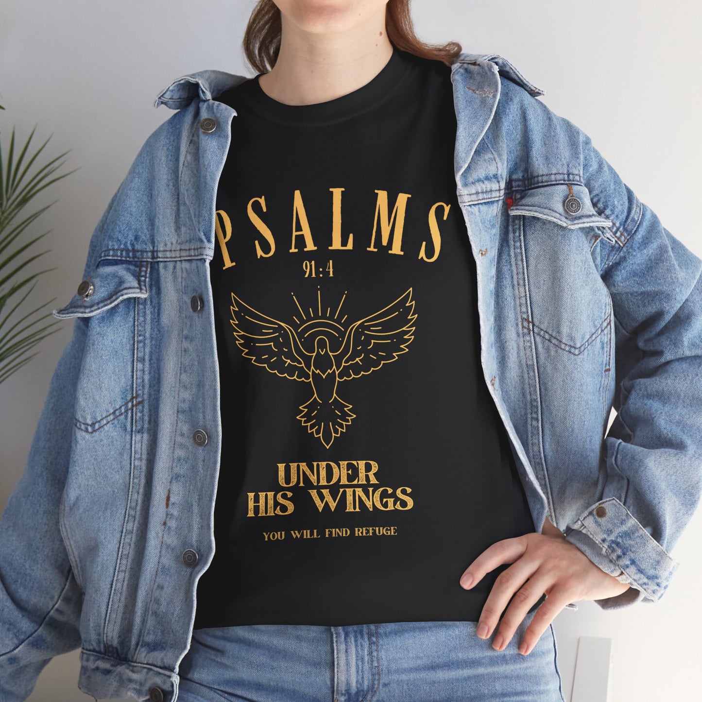 Psalms Inspirational Tee, Comfort Cotton Shirt, Faith-Based Gift, Unisex Casual Wear, Everyday Inspiration, Religious Apparel