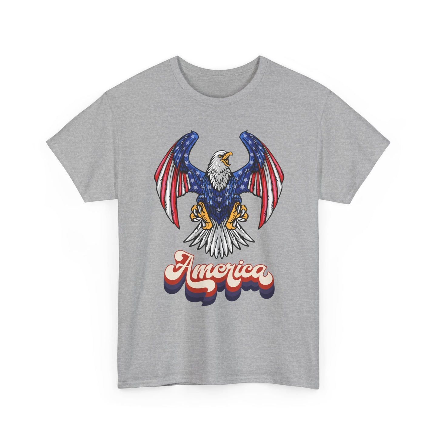 America Eagle T‑Shirt — Vintage Patriotic Bald Eagle Graphic Tee