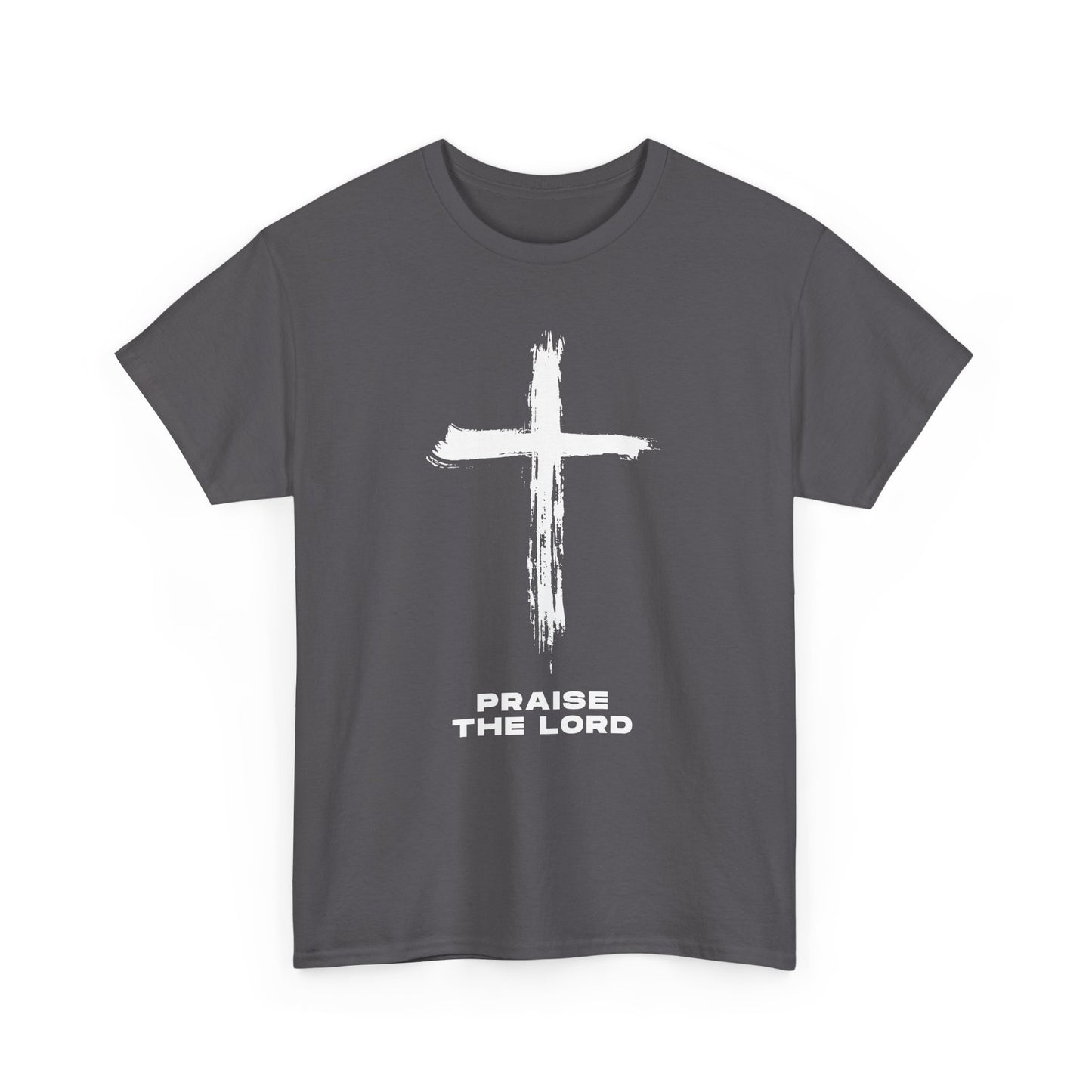 Faith-Inspired Unisex Heavy Cotton Tee - Praise the Lord Design, Christian Apparel, Inspirational Shirt, Gift for Believers, Spiritual Wear