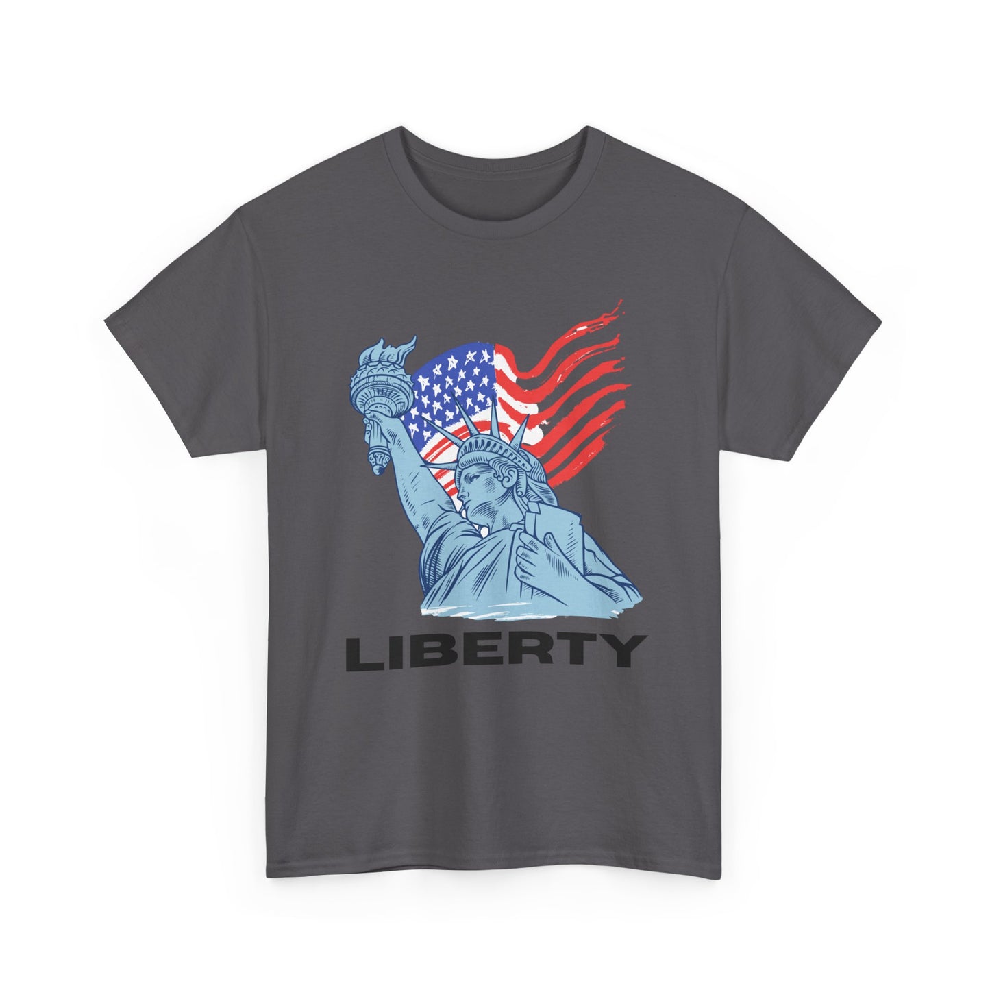 Liberty Statue T‑Shirt — American Flag & Statue of Liberty Graphic Tee