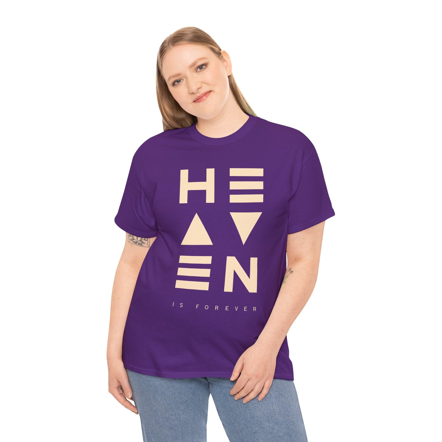 Heaven Unisex Heavy Cotton Tee - Comfortable Graphic Tee for Casual Wear, Gift for Friends, Relaxed Fashion, Spiritual Vibe, Summer [...]