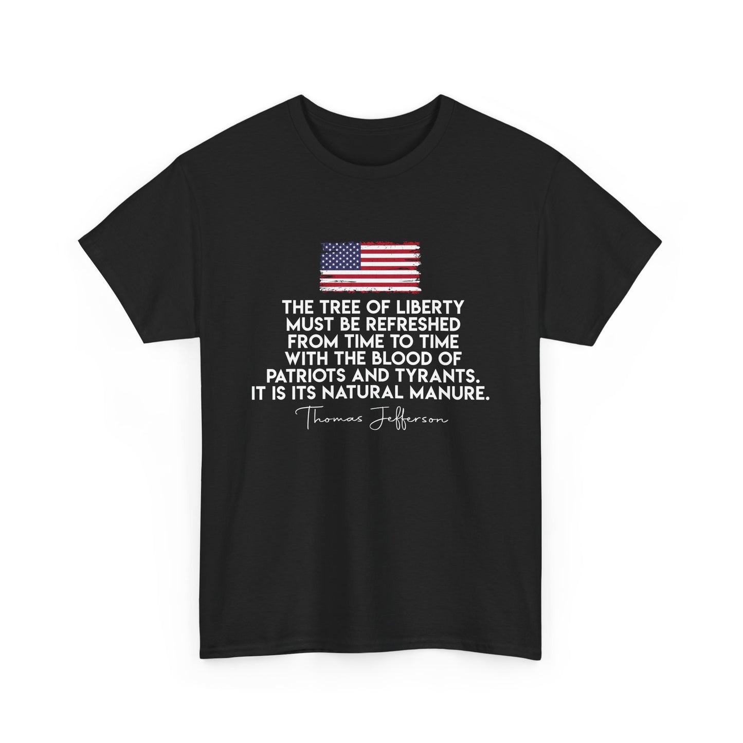 Patriotic Quote Tee: Unisex Heavy Cotton Shirt, Freedom Apparel, Gift for Patriots, Independence Day, 4th of July, Vintage Style