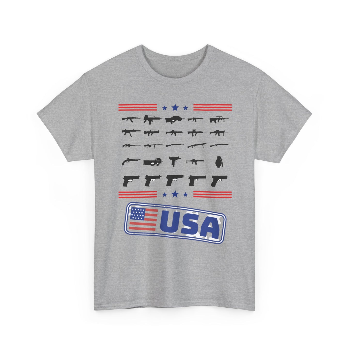 USA Flag Firearms Graphic Tee