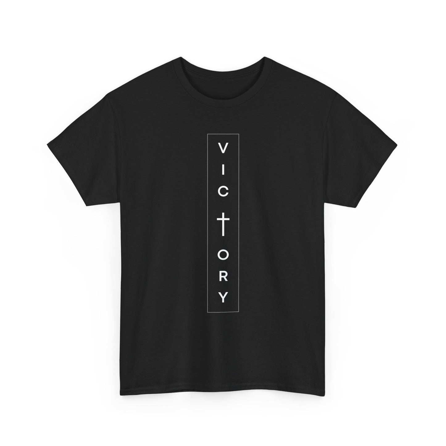Victory Unisex Heavy Cotton Tee, Inspirational T-Shirt, Christian Apparel, Motivational Gift, Casual Wear, Everyday Fashion