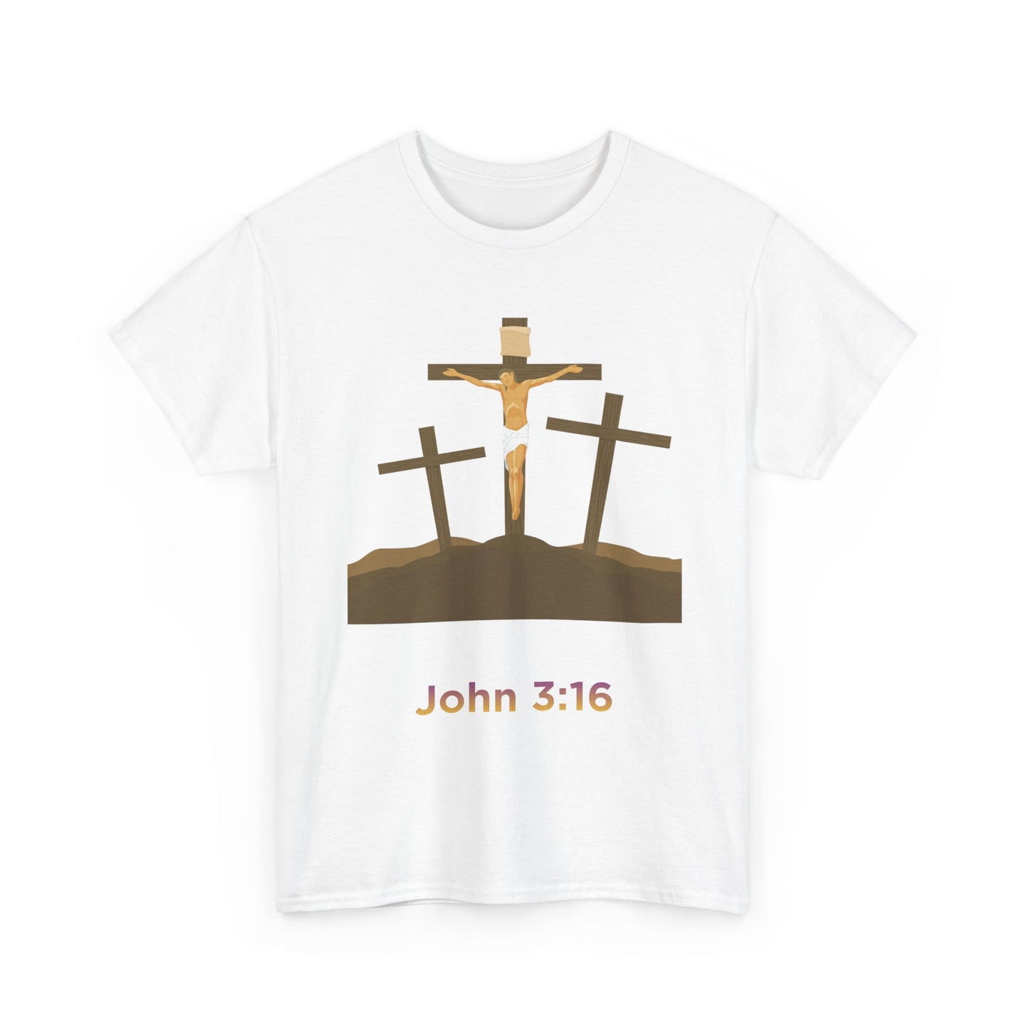 John 3:16 Cross T‑Shirt — Christian Faith Tee
