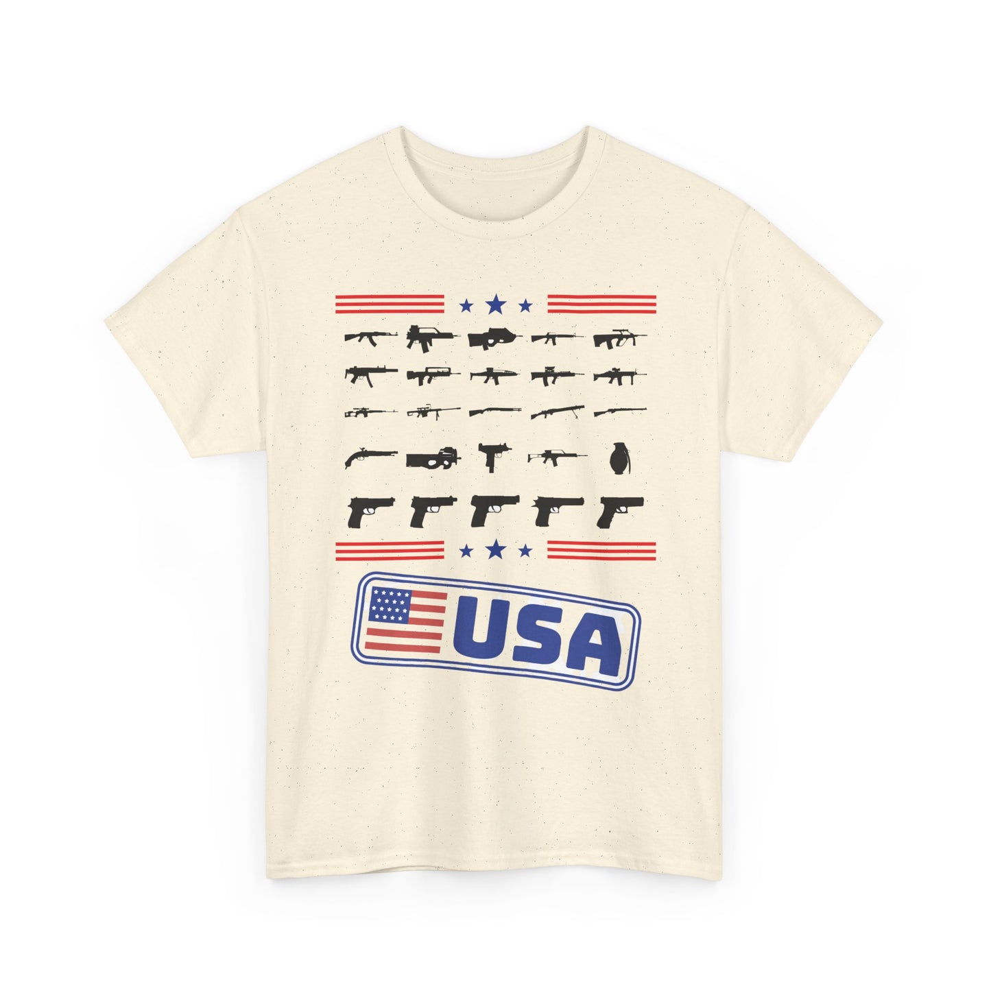 USA Flag Firearms Graphic Tee
