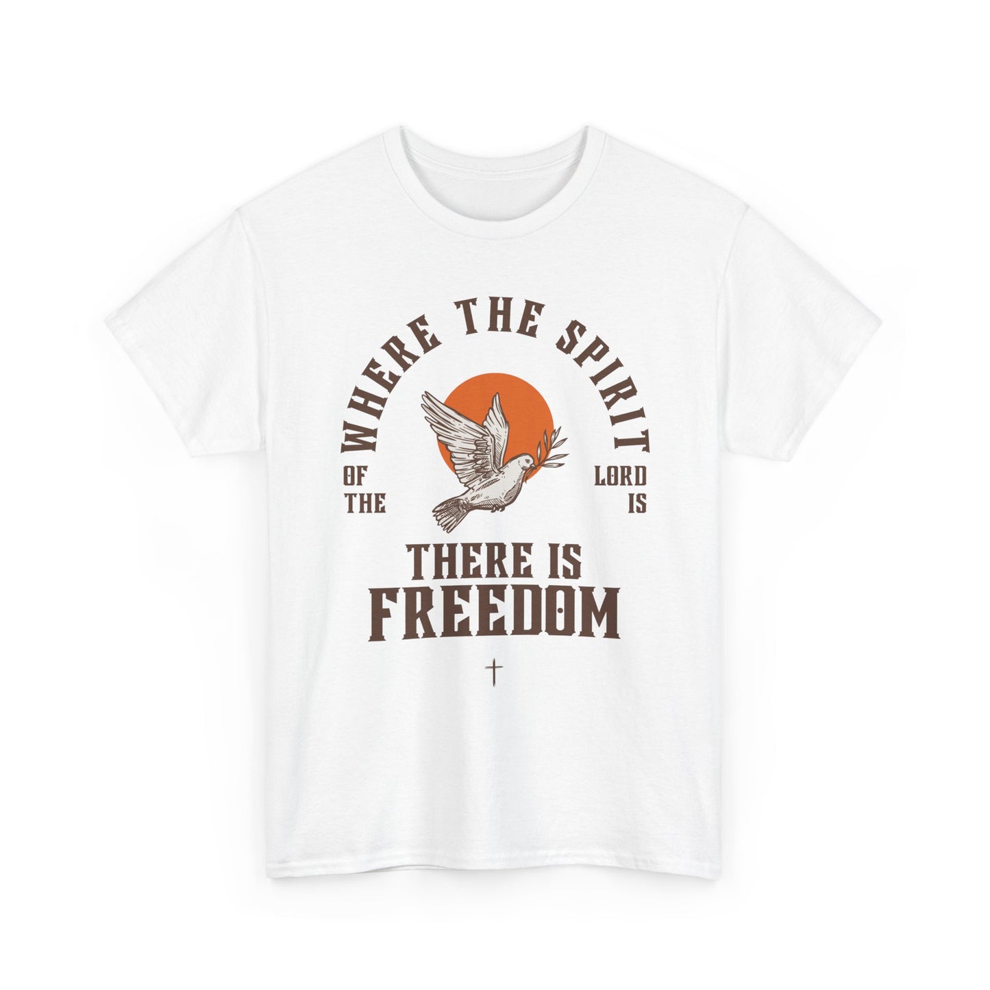 Spiritual Freedom Tee | Unisex Heavy Cotton T-Shirt, Faith-Based Apparel, Inspirational Gift, Church Event Wear, Casual Style