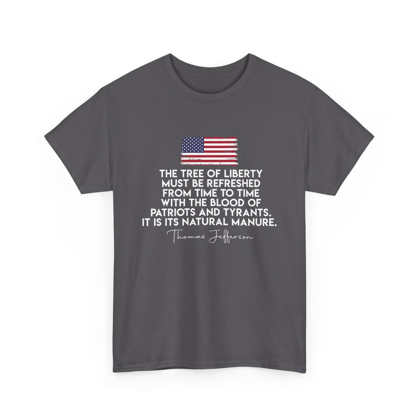 Patriotic Quote Tee: Unisex Heavy Cotton Shirt, Freedom Apparel, Gift for Patriots, Independence Day, 4th of July, Vintage Style