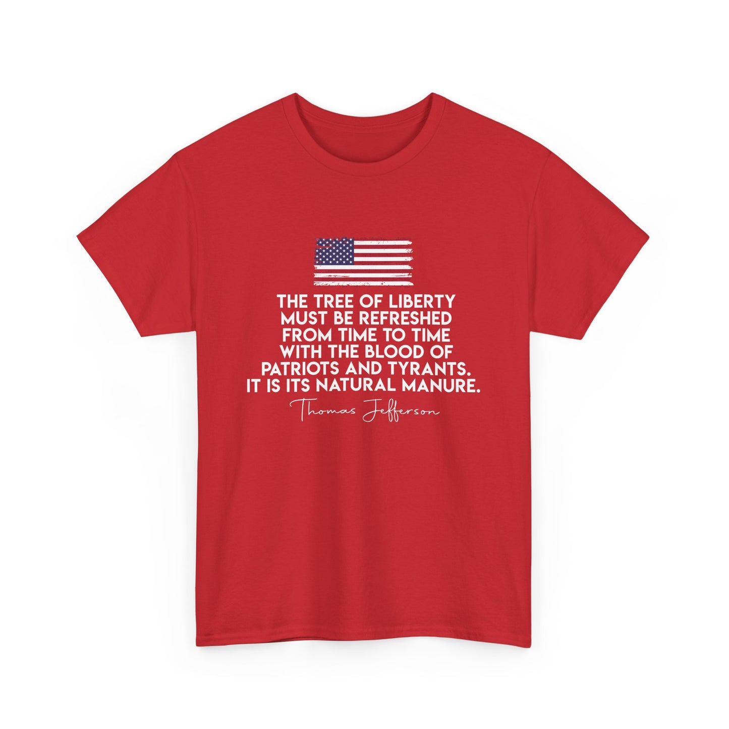 Patriotic Quote Tee: Unisex Heavy Cotton Shirt, Freedom Apparel, Gift for Patriots, Independence Day, 4th of July, Vintage Style