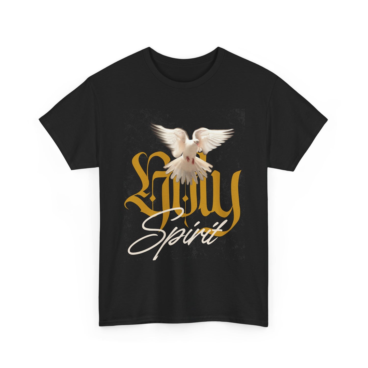 Spirit Dove Unisex Heavy Cotton Tee, Inspirational Apparel, Faith-Based Gift, Casual Wear, Comfortable T-Shirt