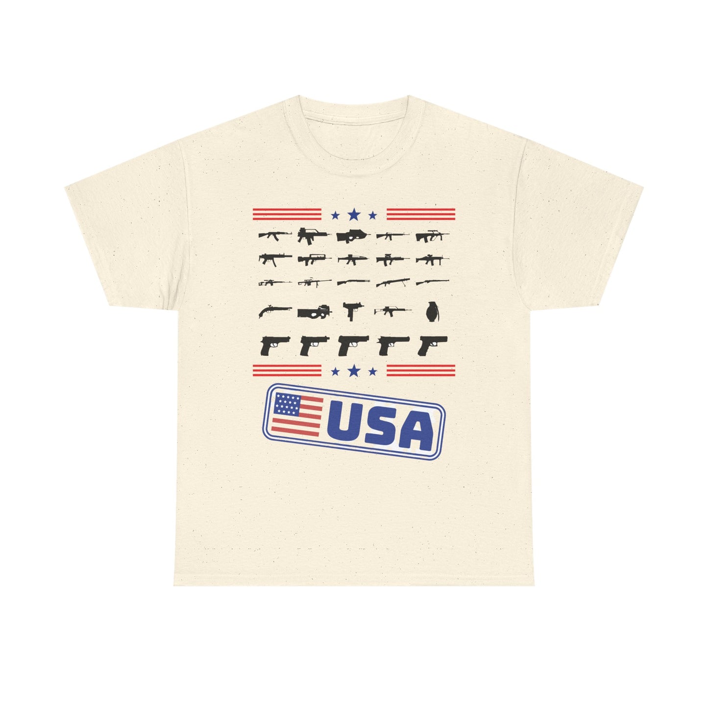 USA Flag Firearms Graphic Tee