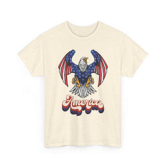 America Eagle T‑Shirt — Vintage Patriotic Bald Eagle Graphic Tee