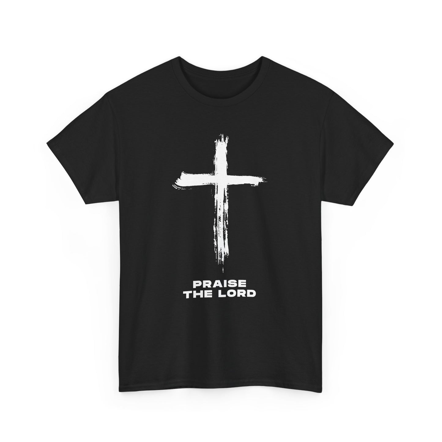 Faith-Inspired Unisex Heavy Cotton Tee - Praise the Lord Design, Christian Apparel, Inspirational Shirt, Gift for Believers, Spiritual Wear