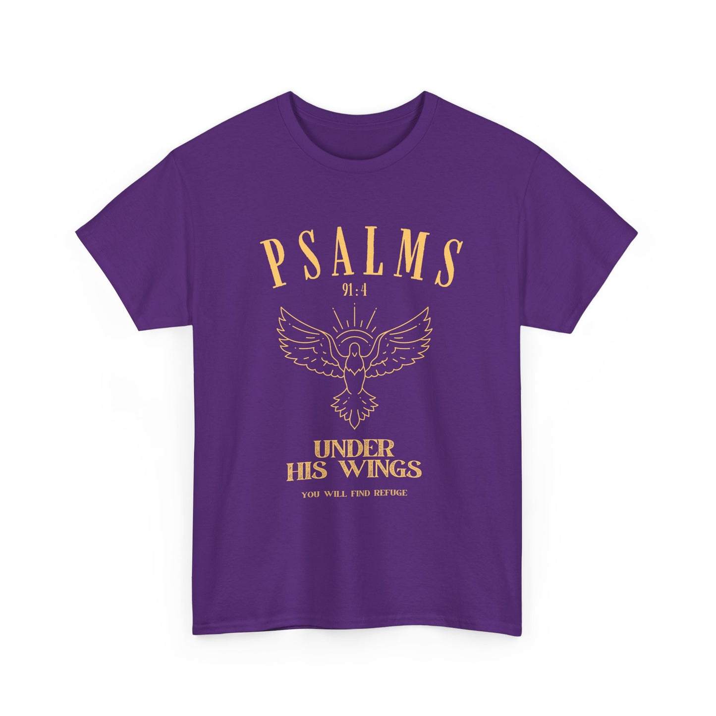 Psalms Inspirational Tee, Comfort Cotton Shirt, Faith-Based Gift, Unisex Casual Wear, Everyday Inspiration, Religious Apparel
