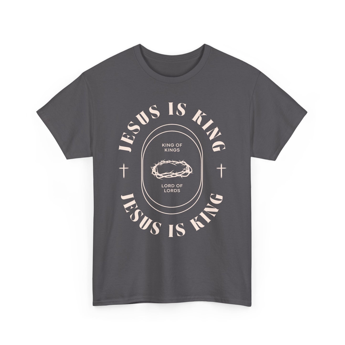 Faith-Inspired Cotton Tee: Jesus is King, Christian Apparel, Unisex T-Shirt, Religious Gifts, Casual Wear, Church Outfit, Inspirational Wear