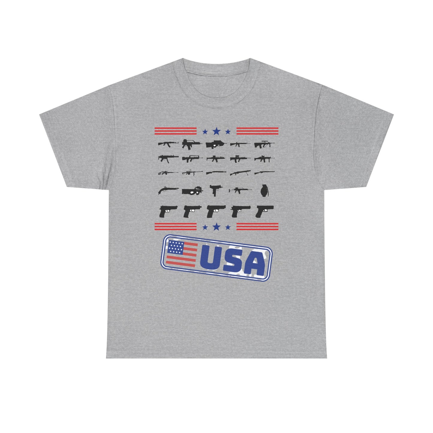 USA Flag Firearms Graphic Tee