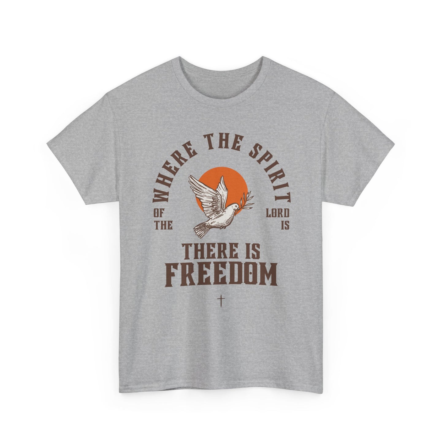 Spiritual Freedom Tee | Unisex Heavy Cotton T-Shirt, Faith-Based Apparel, Inspirational Gift, Church Event Wear, Casual Style
