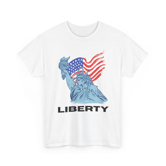 Liberty Statue T‑Shirt — American Flag & Statue of Liberty Graphic Tee