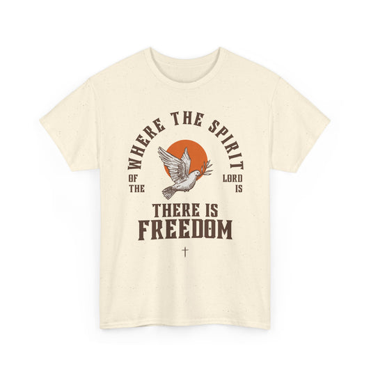 Spiritual Freedom Tee | Unisex Heavy Cotton T-Shirt, Faith-Based Apparel, Inspirational Gift, Church Event Wear, Casual Style