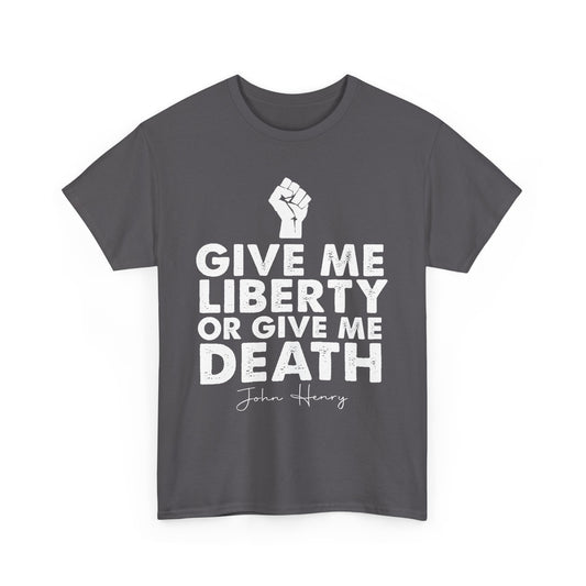 Empowerment Tee | Give Me Liberty Or Give Me Death | Unisex Heavy Cotton T-Shirt, Activist Apparel, Freedom Shirt, Gift for History [...]