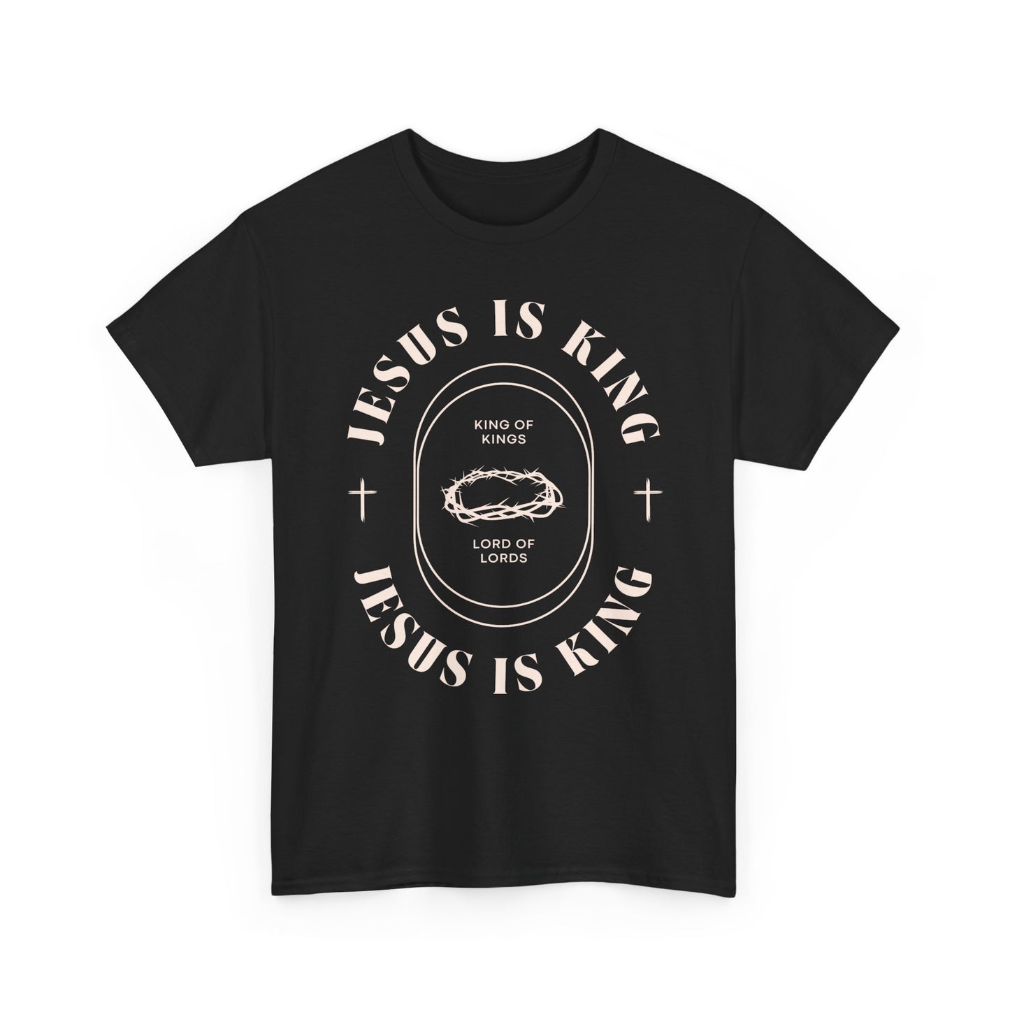 Faith-Inspired Cotton Tee: Jesus is King, Christian Apparel, Unisex T-Shirt, Religious Gifts, Casual Wear, Church Outfit, Inspirational Wear