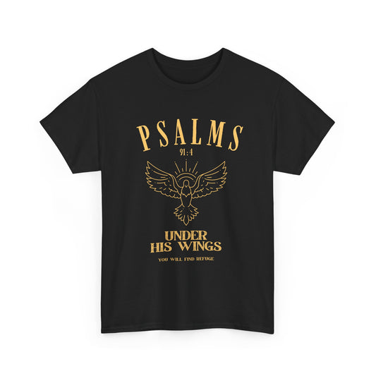Psalms Inspirational Tee, Comfort Cotton Shirt, Faith-Based Gift, Unisex Casual Wear, Everyday Inspiration, Religious Apparel