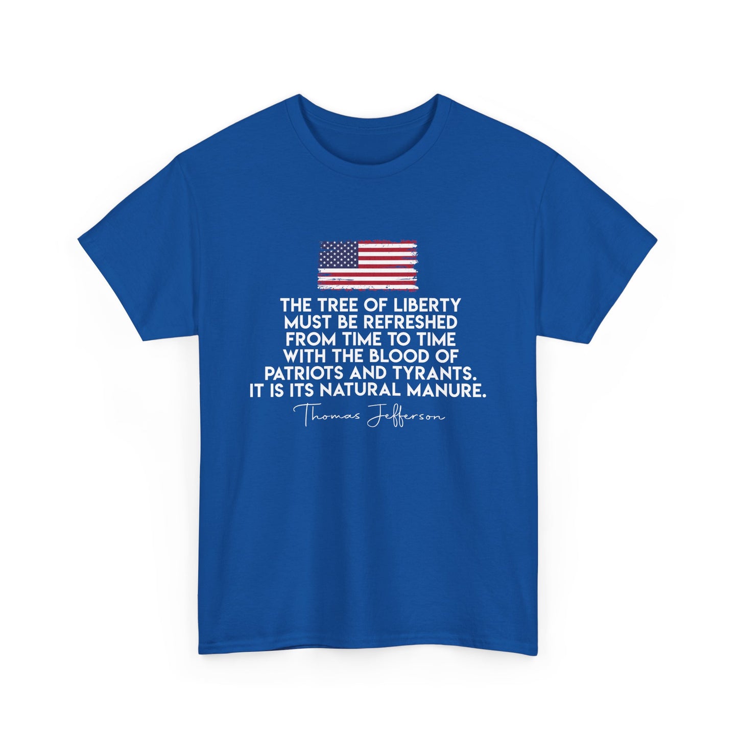 Patriotic Quote Tee: Unisex Heavy Cotton Shirt, Freedom Apparel, Gift for Patriots, Independence Day, 4th of July, Vintage Style