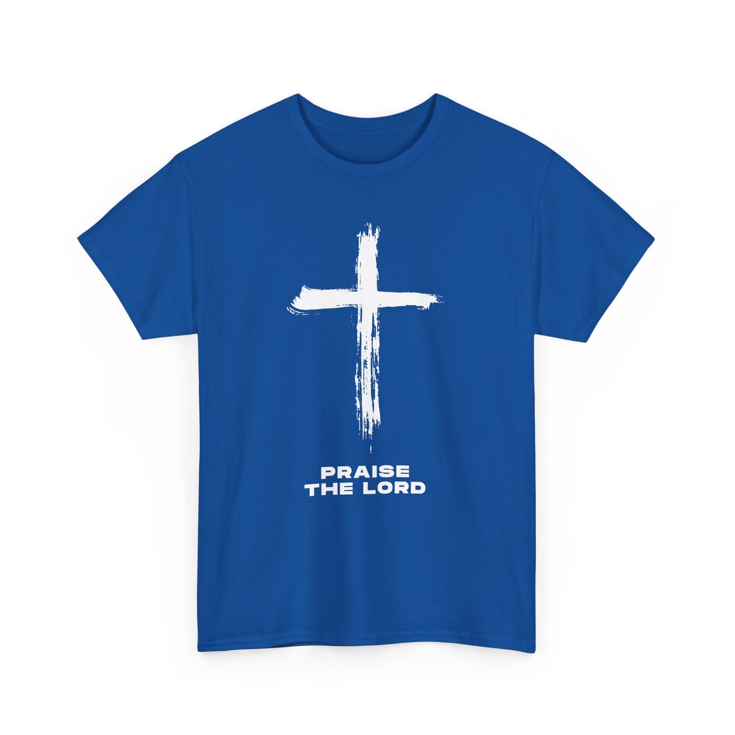 Faith-Inspired Unisex Heavy Cotton Tee - Praise the Lord Design, Christian Apparel, Inspirational Shirt, Gift for Believers, Spiritual Wear