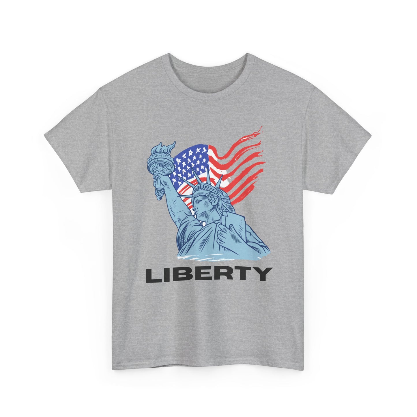 Liberty Statue T‑Shirt — American Flag & Statue of Liberty Graphic Tee