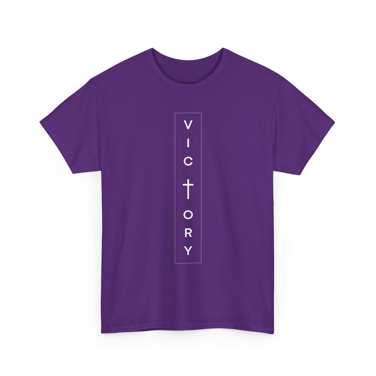Victory Unisex Heavy Cotton Tee, Inspirational T-Shirt, Christian Apparel, Motivational Gift, Casual Wear, Everyday Fashion