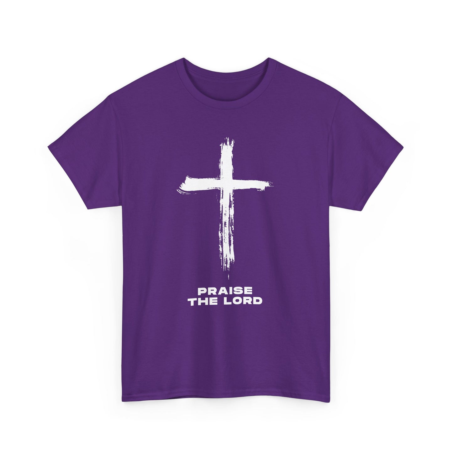 Faith-Inspired Unisex Heavy Cotton Tee - Praise the Lord Design, Christian Apparel, Inspirational Shirt, Gift for Believers, Spiritual Wear